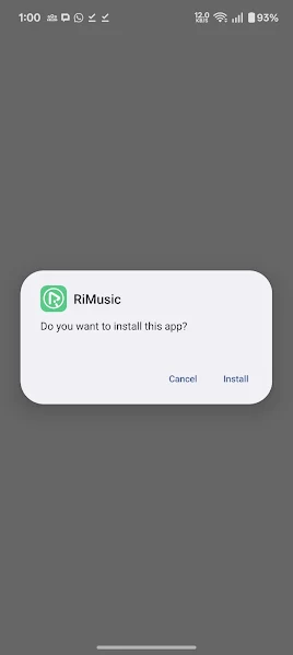 Screenshot of RiMusic