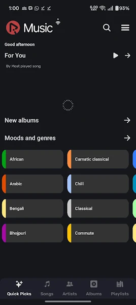 Screenshot of RiMusic App
